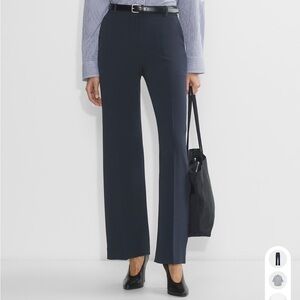 Aritzia Agency Pants - Mirror Crepe Dark Night Navy Size 2